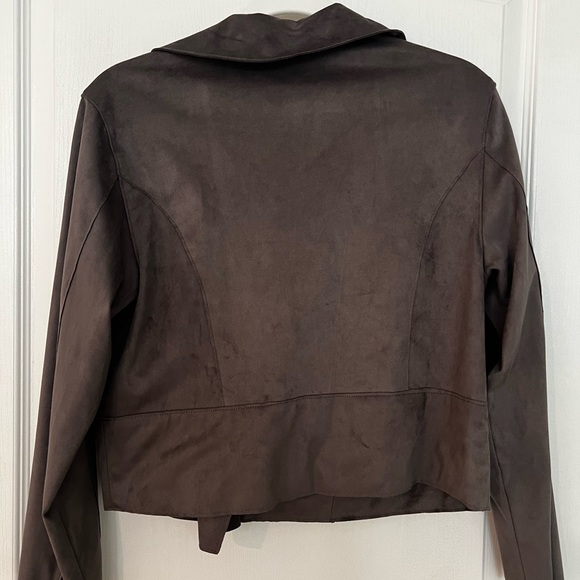 NWT Anthropologie Hutch faux suede zip crop jacket - Picture 8 of 8